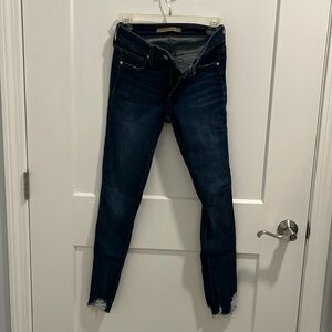 Joe’s Jeans. Bottoms have ripped design.